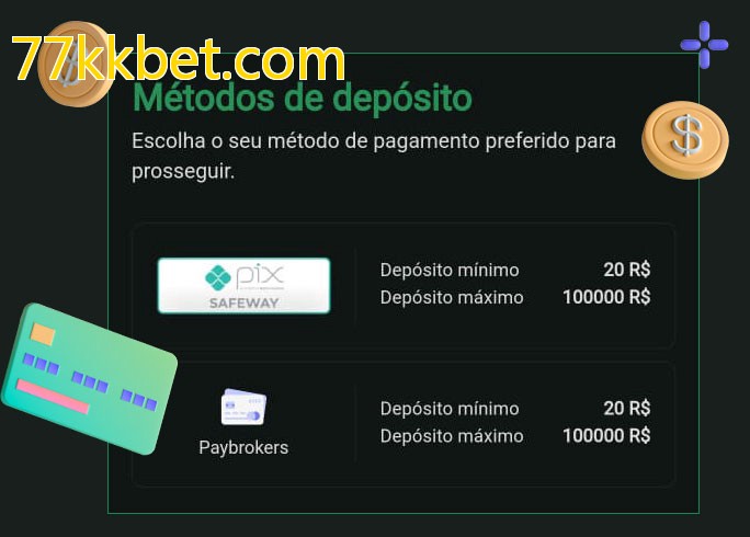 O cassino 77kkbet.combet oferece uma grande variedade de métodos de pagamento